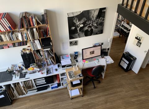 Vue de l'atelier de Doisneau aujourd'hui.